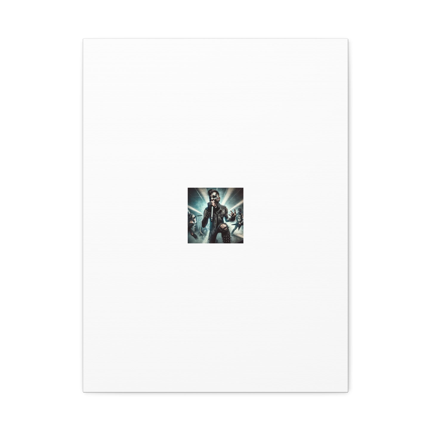 Punk Rock Vocalist Stage Energy Music Room Canvas Art