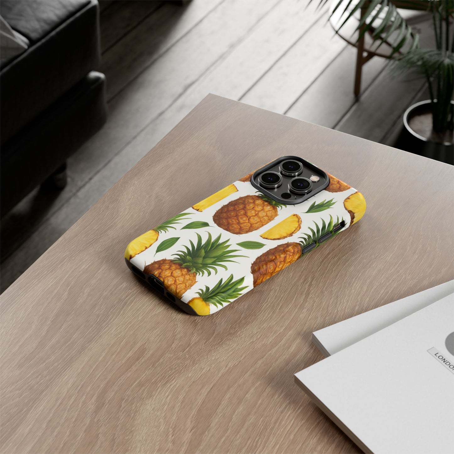 Pineapple Phone Case - Tough Cases, Tropical Phone Cover, Summer Vibe Accessories, Cute Pineapple Design, Fun Gift for Fruit Lovers