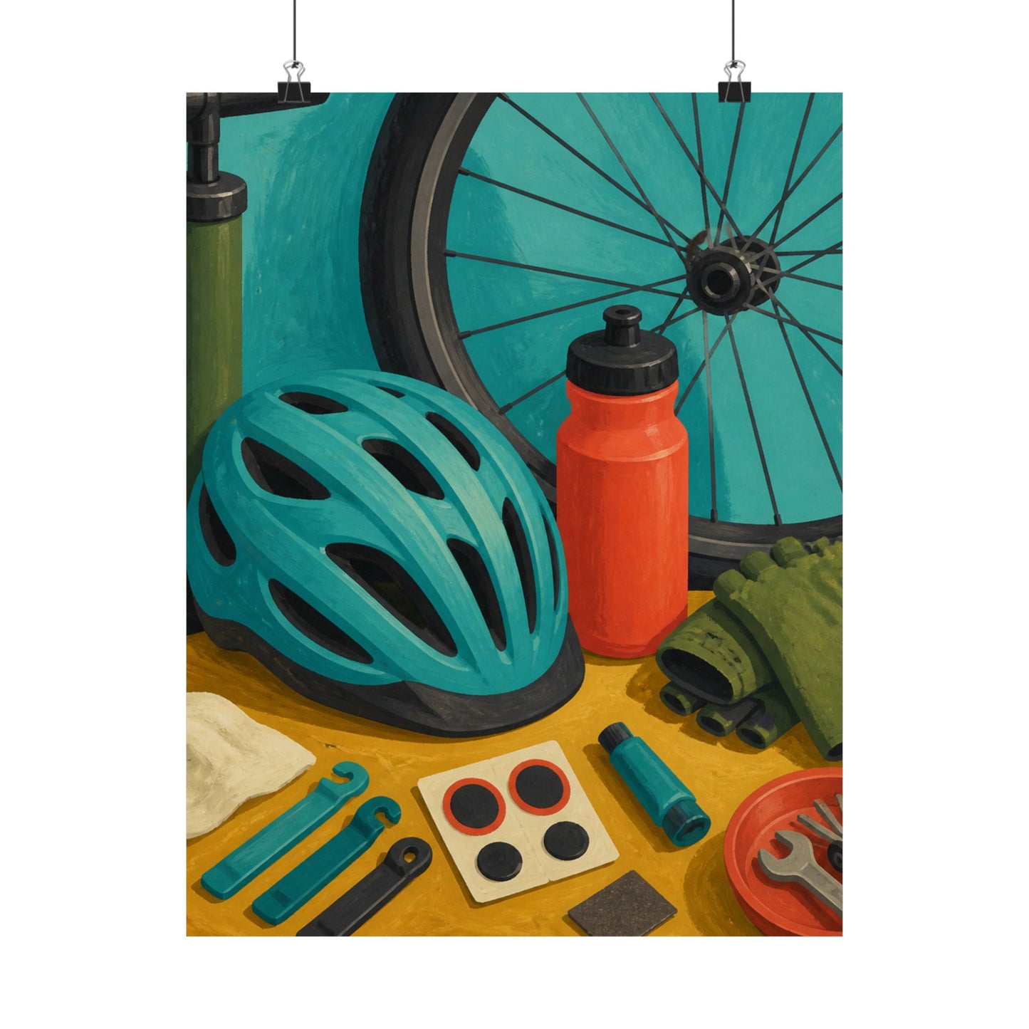 Everyday Bicycle Workshop Art Poster