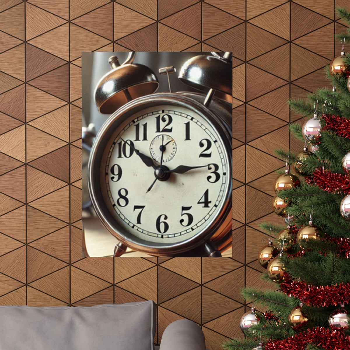 Vintage Alarm Clock Morning Routine Classic Clock Poster