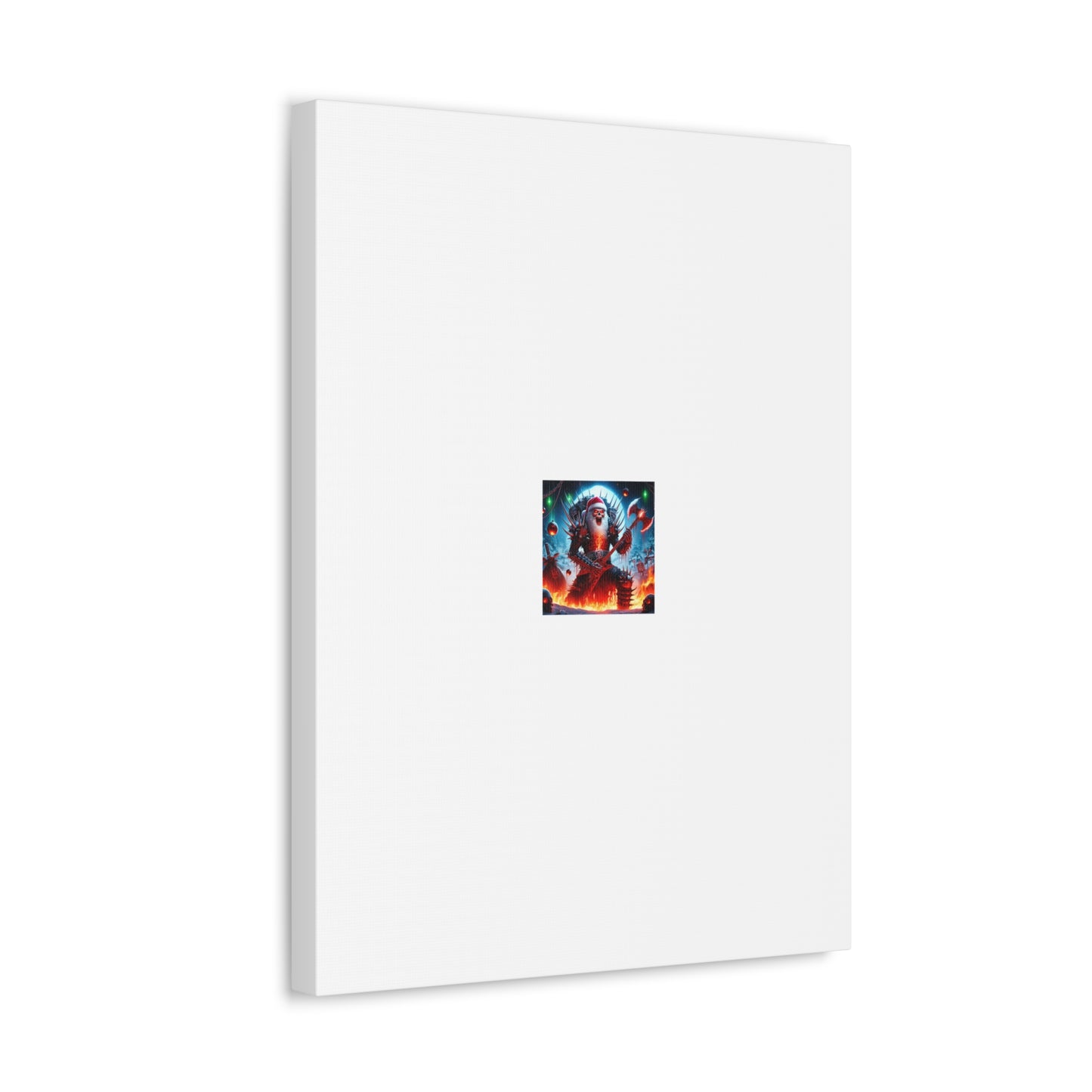 Heavy Metal Santa Holiday Concert Dark Holiday Canvas Art