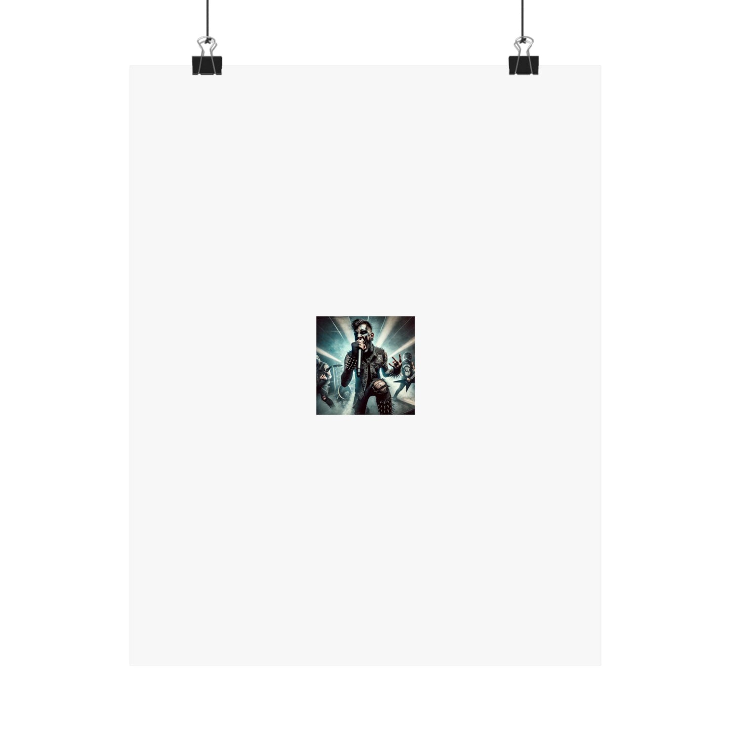 Punk Rock Vocalist Stage Energy Music Room Poster