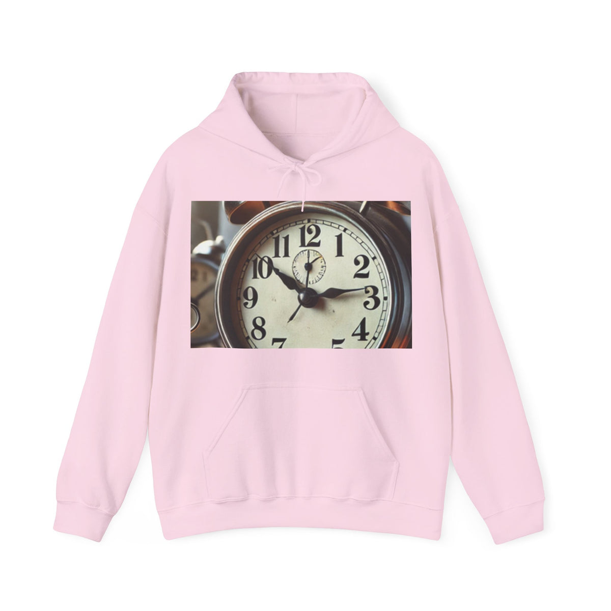 Vintage Alarm Clock Morning Routine Cozy Hoodie