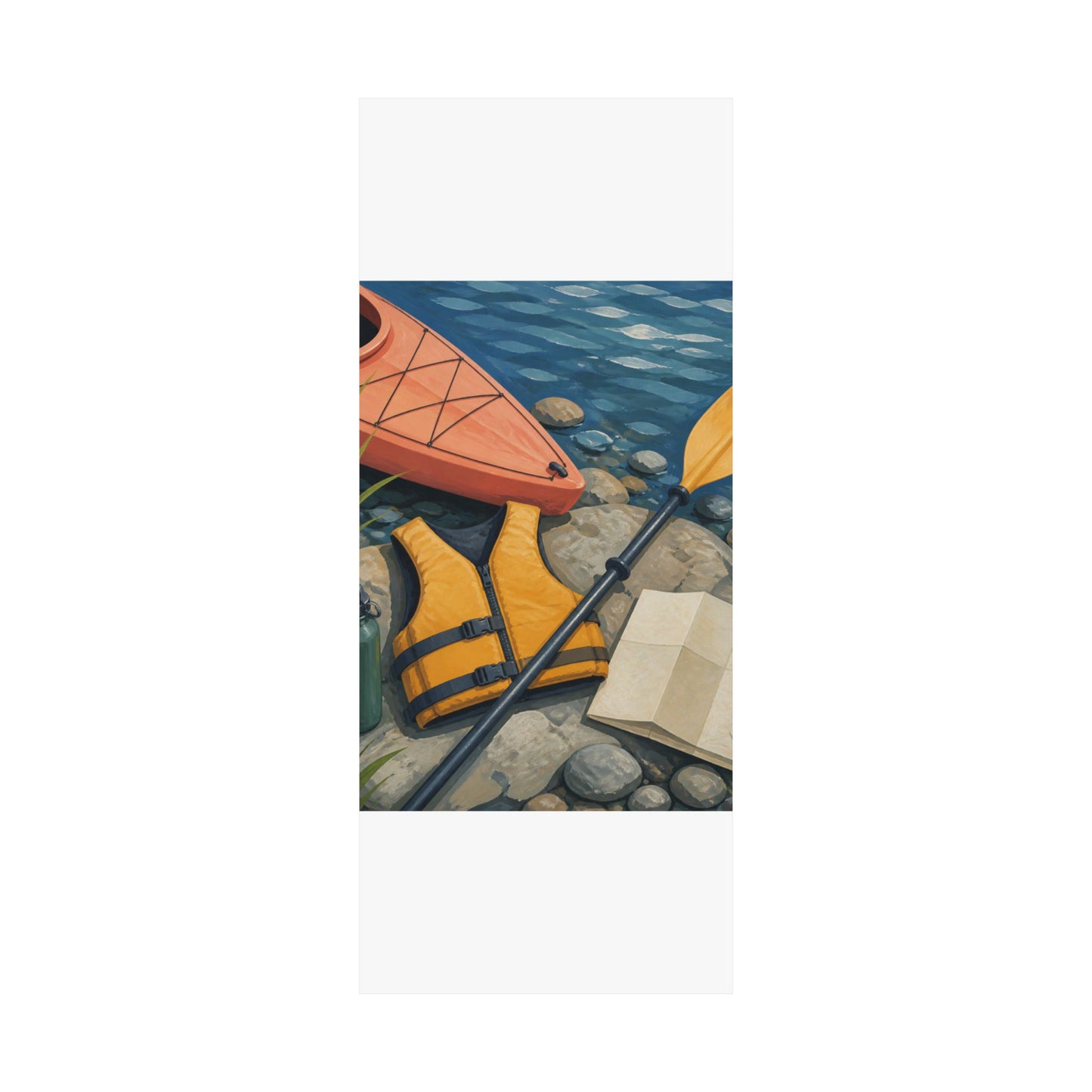 Calm Kayaking Adventure Art Poster