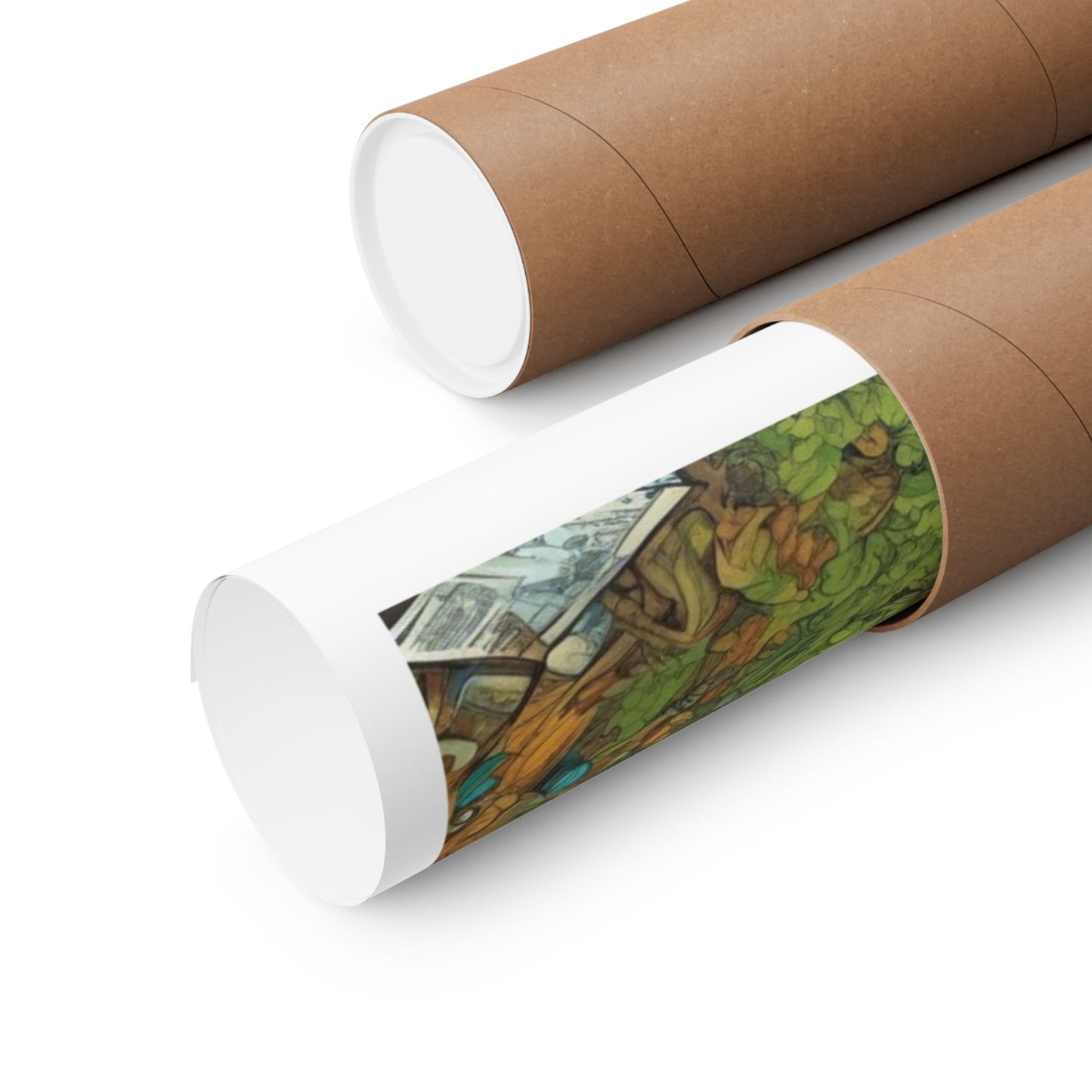 Whimsical Garden Stream Nature Gift Art Poster