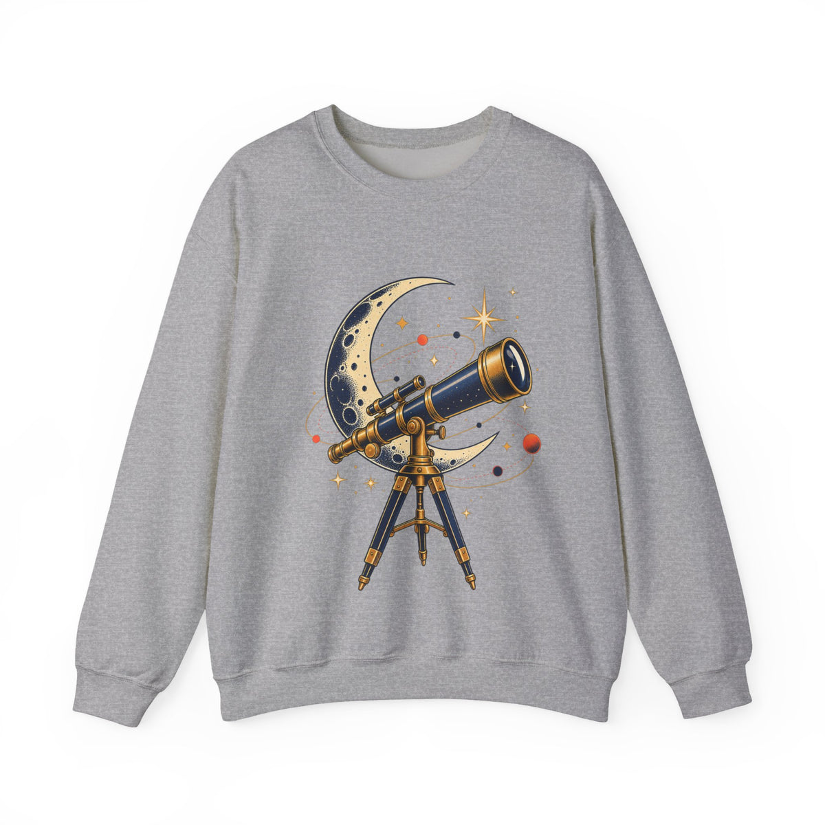 Vintage Telescope Celestial Astronomy Sweatshirt
