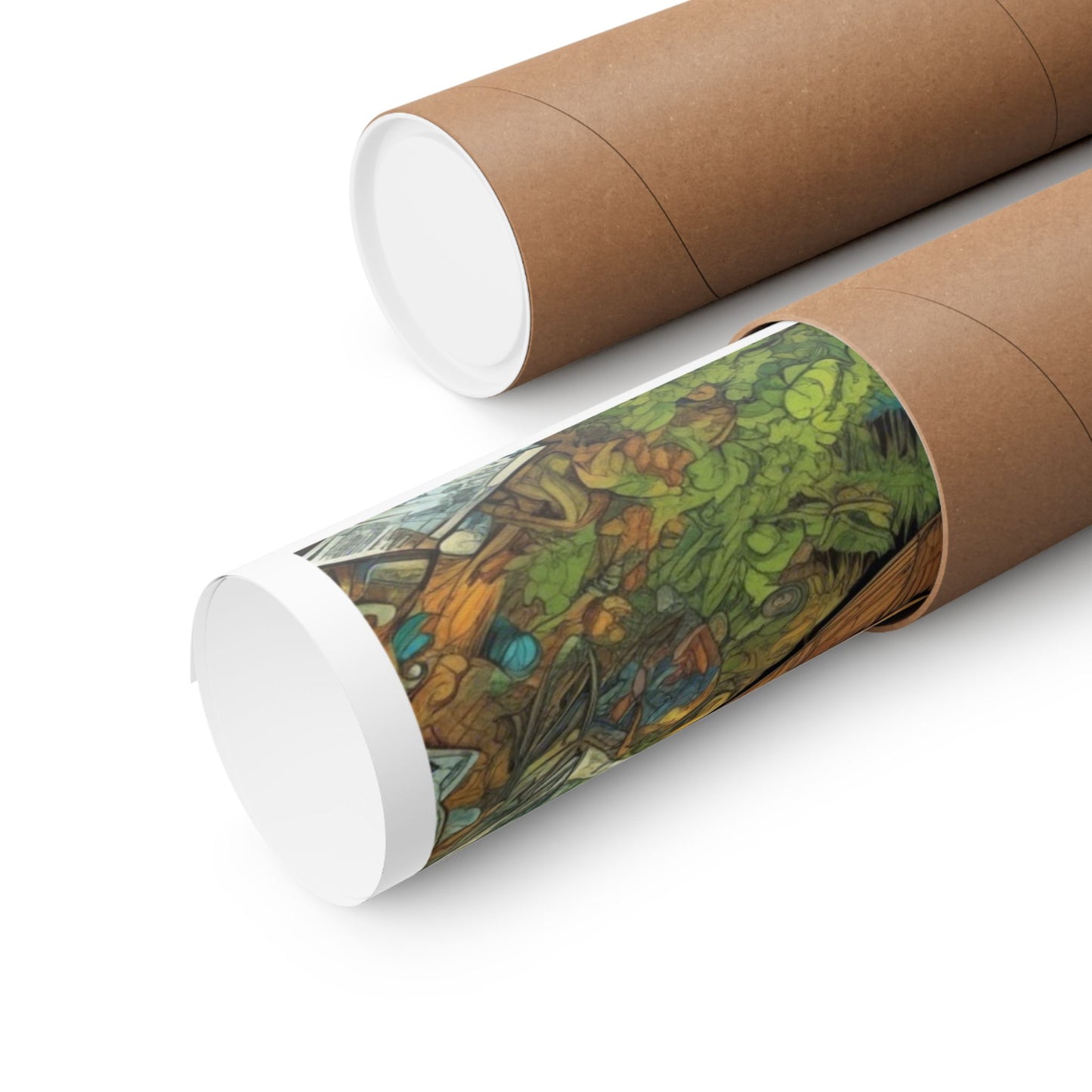 Whimsical Garden Stream Nature Gift Art Poster