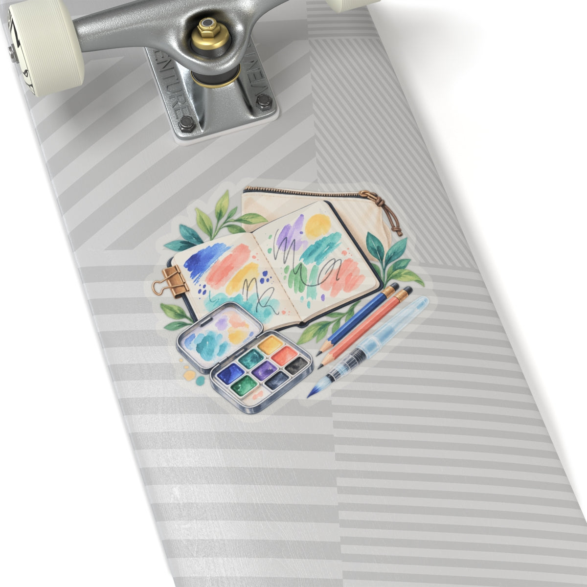 Colorful Urban Sketching Travel Kit Sticker