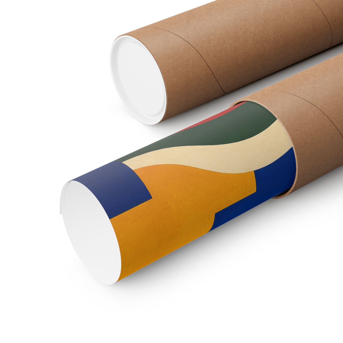 Bold Geometric Balance Abstract Art Poster