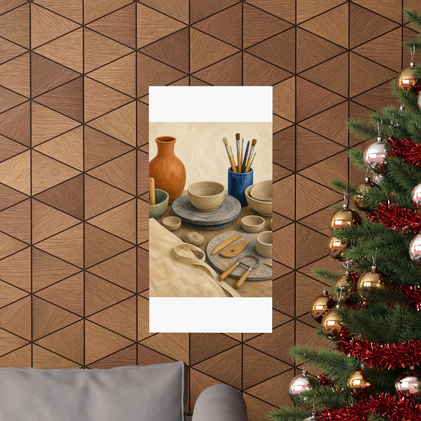 Colorful Pottery Studio Hobby Poster