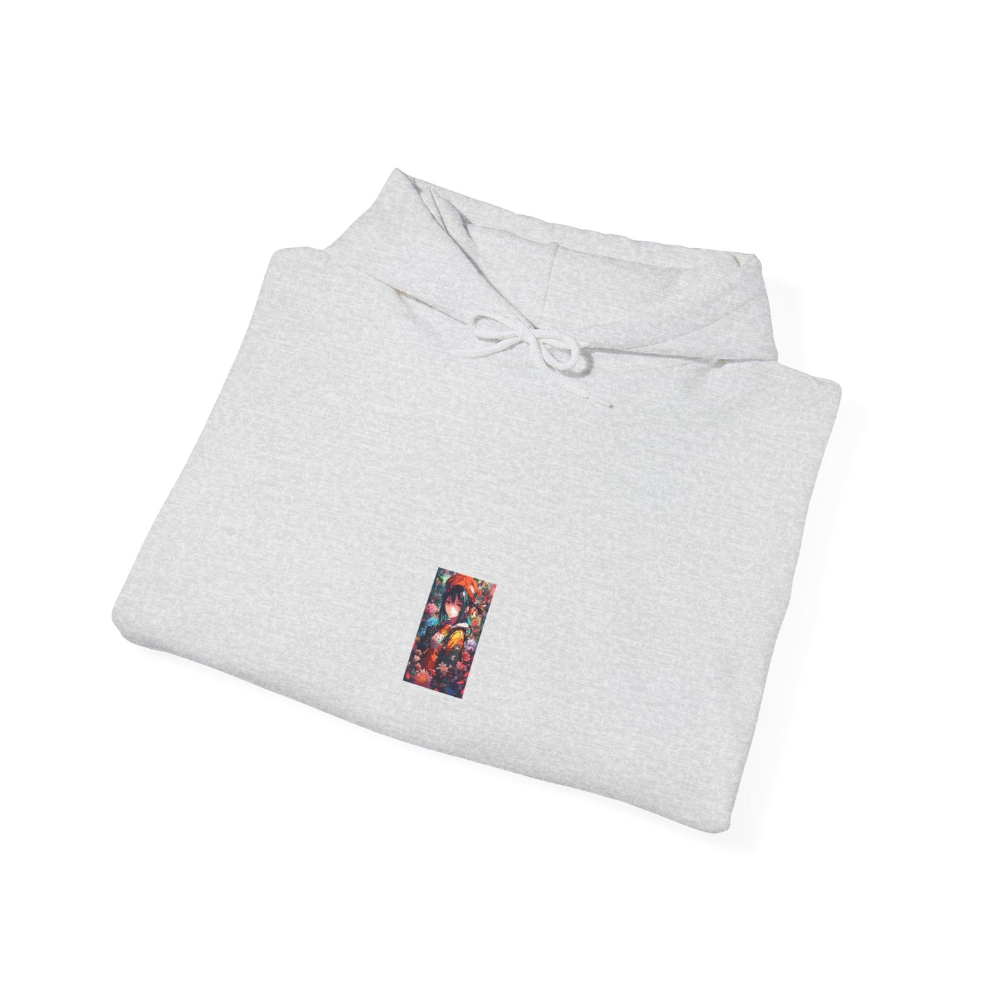 Anime Floral Forest Heroine Portrait Cozy Hoodie