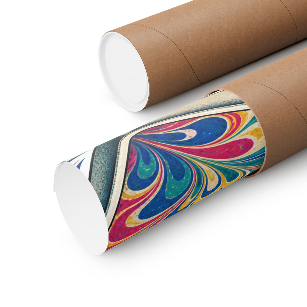 Colorful Paper Marbling Workshop Poster