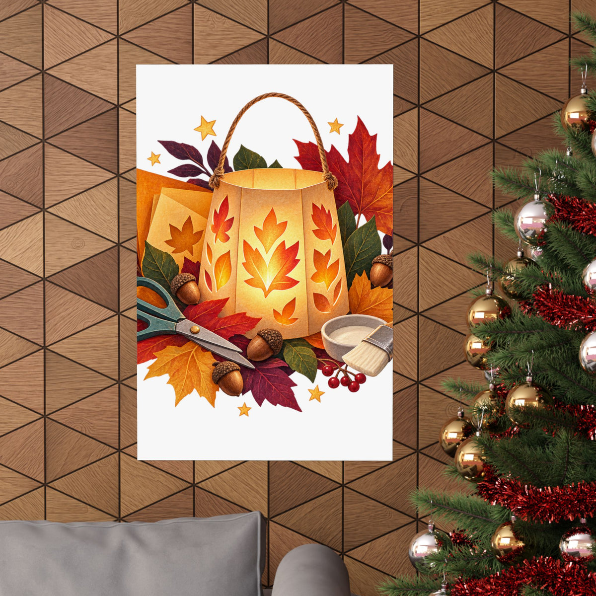 Autumn Lantern Making Workshop Poster