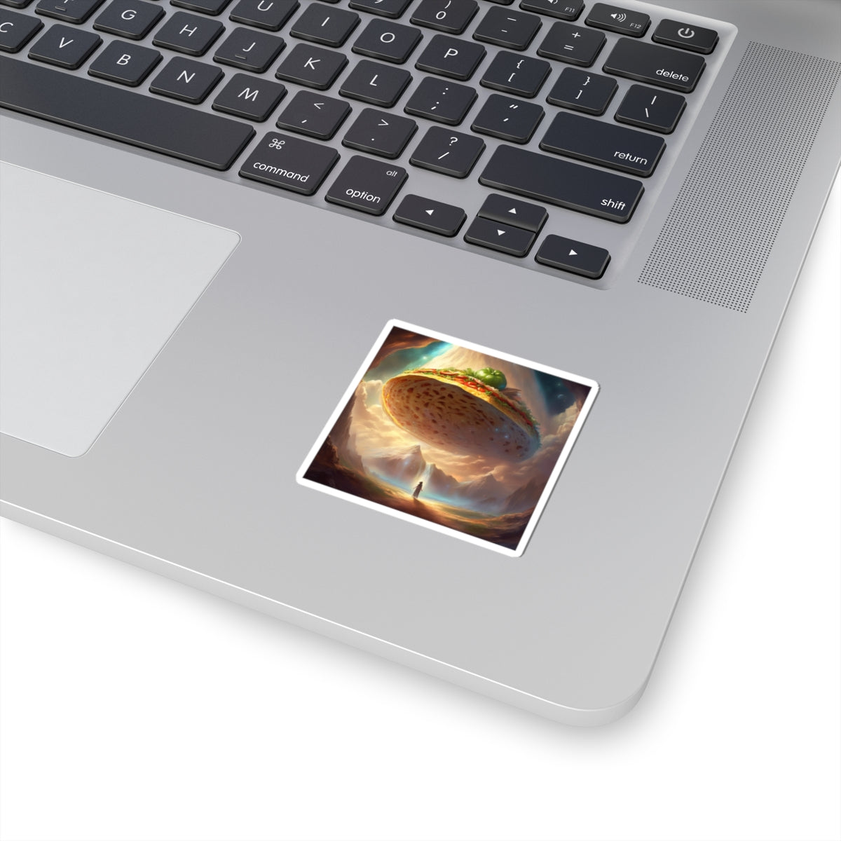 Cosmic Taco UFO Surreal Food Fantasy Art Sticker