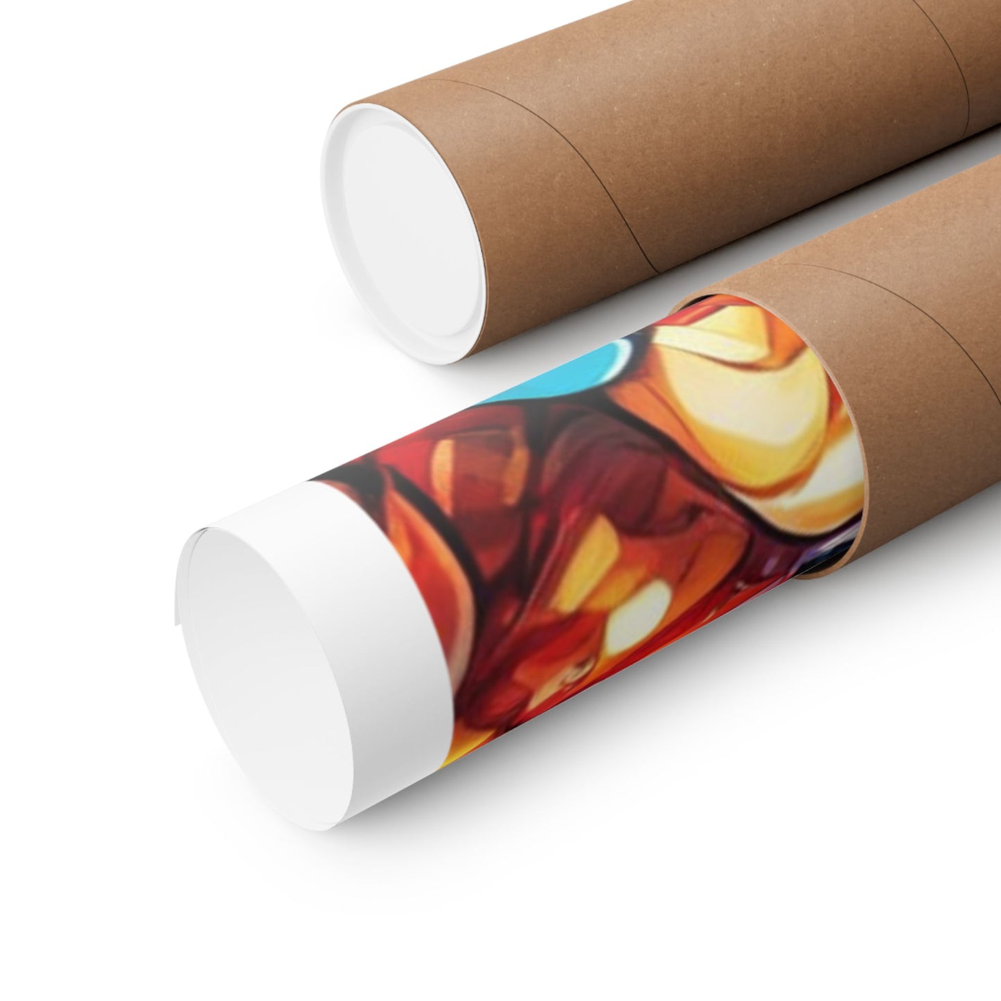 Colorful Candy and Lollipop Pattern Poster