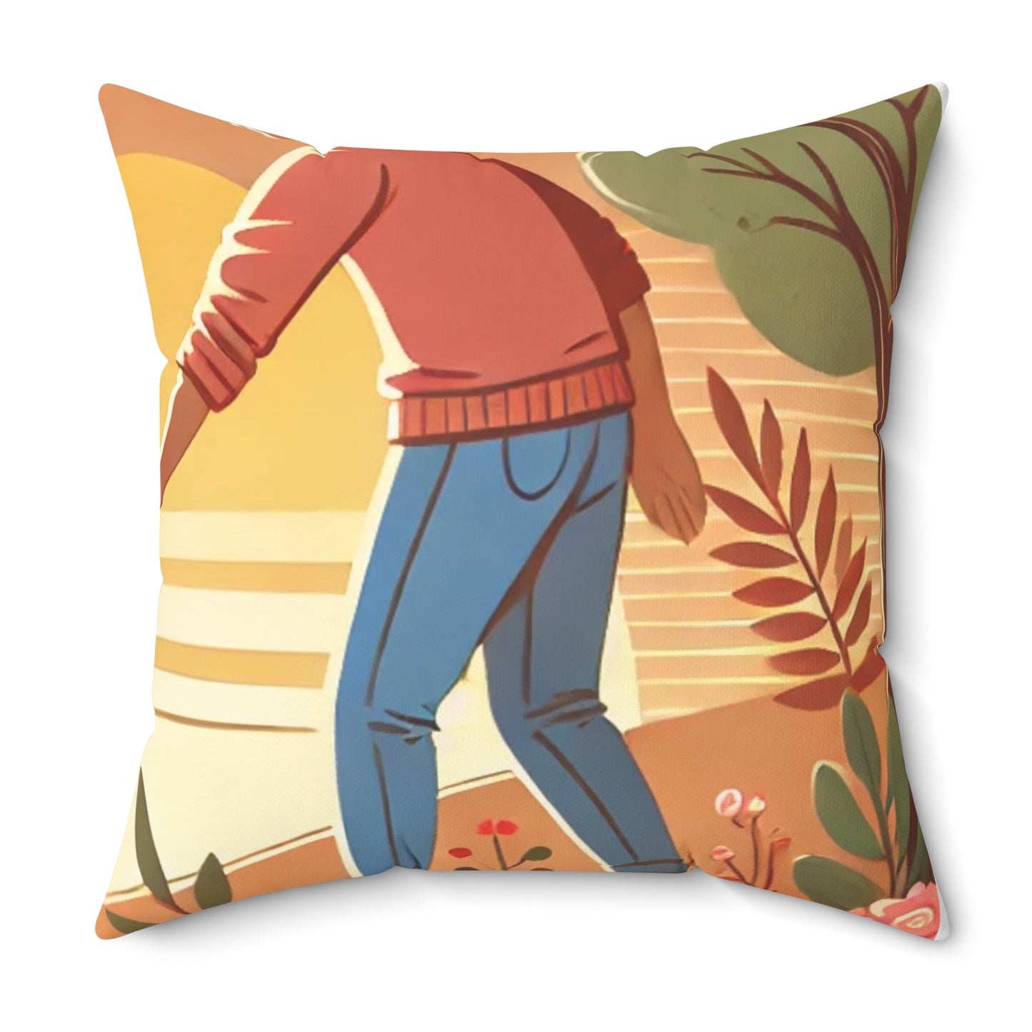 Helping Hands Sunset Garden Decorative Pillow