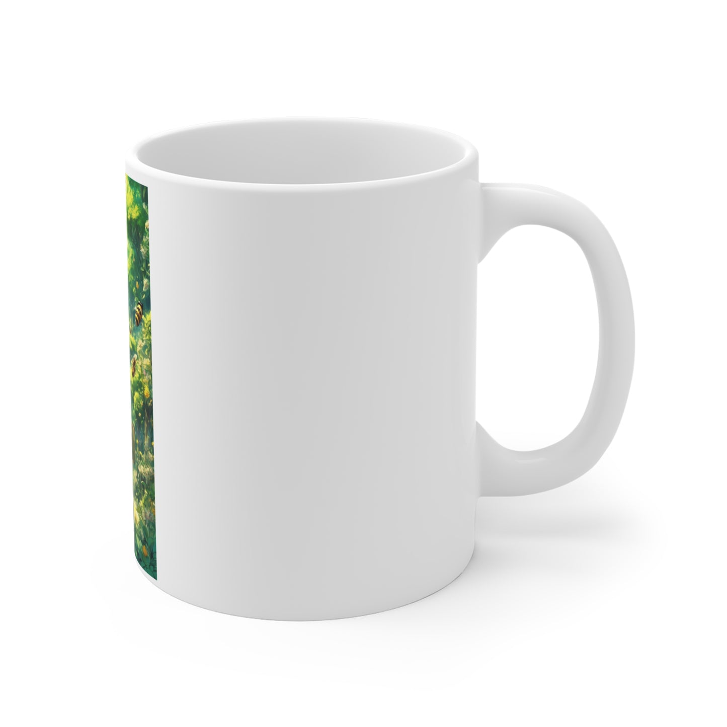 Bee Garden Explorer Anime Nature Art Coffee Mug