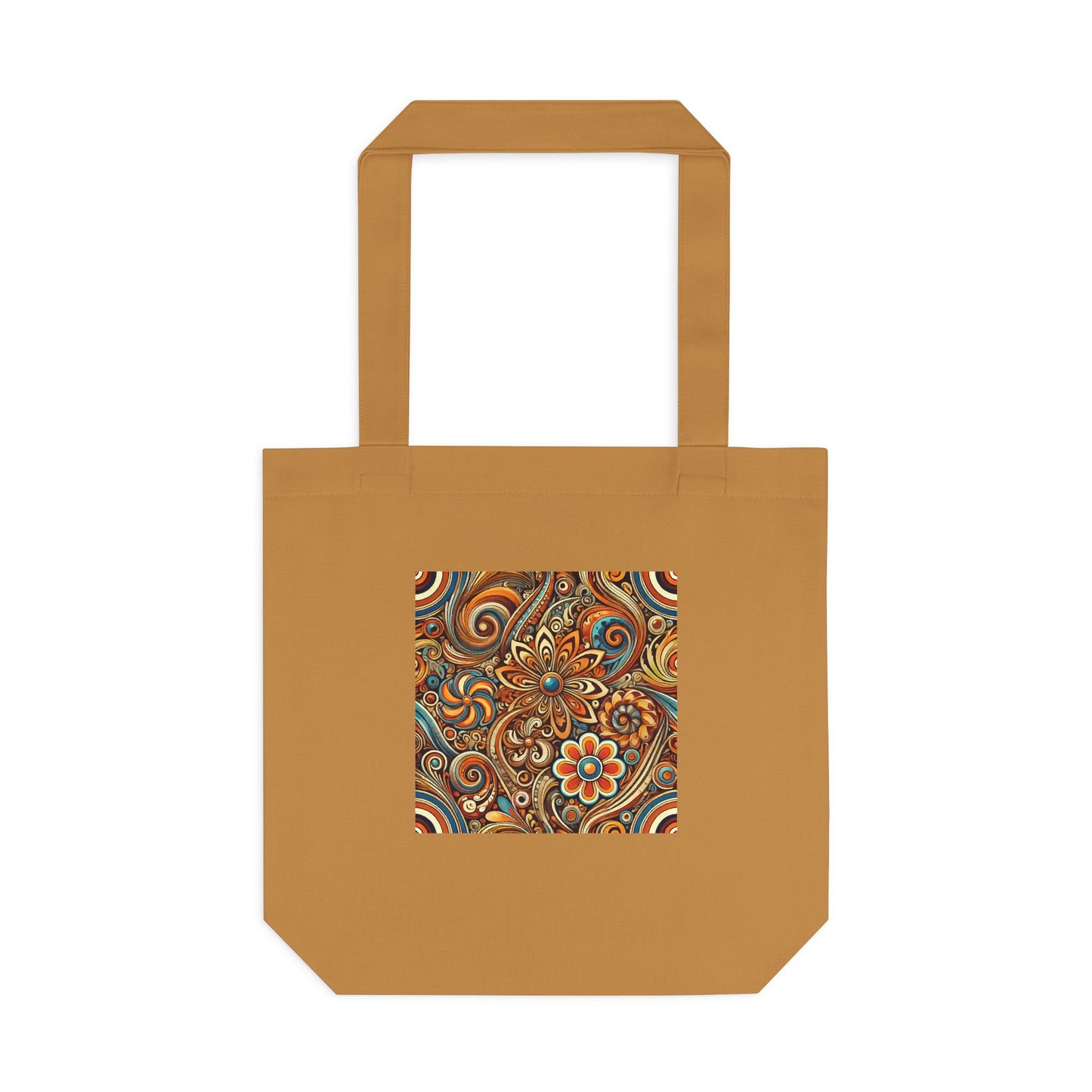 Ornate Abstract Floral Paisley Pattern Tote Bag
