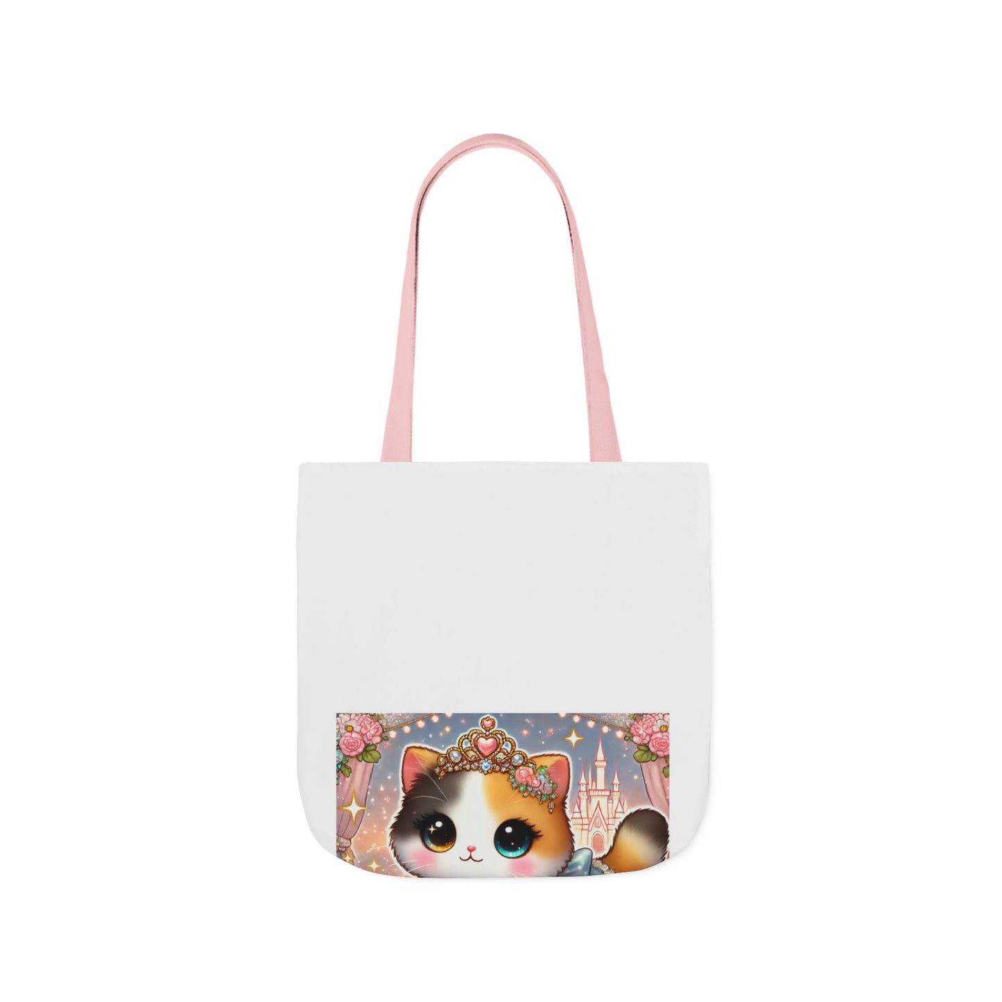 Pastel Princess Calico Cat Fantasy Canvas Tote Bag