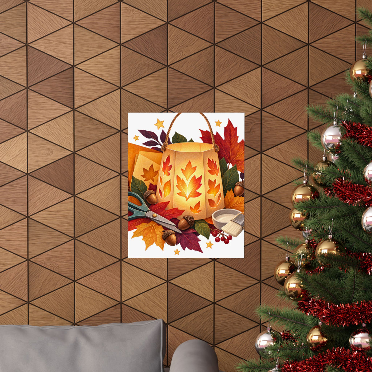 Autumn Lantern Making Workshop Poster