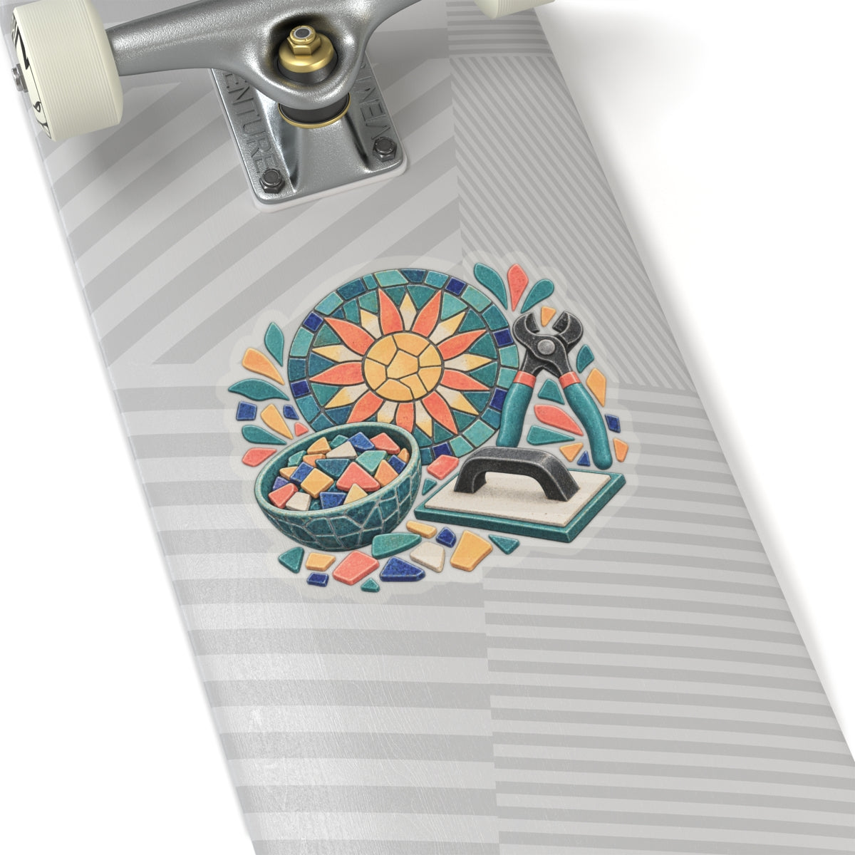 Sunburst Mosaic Making Workshop Sticker