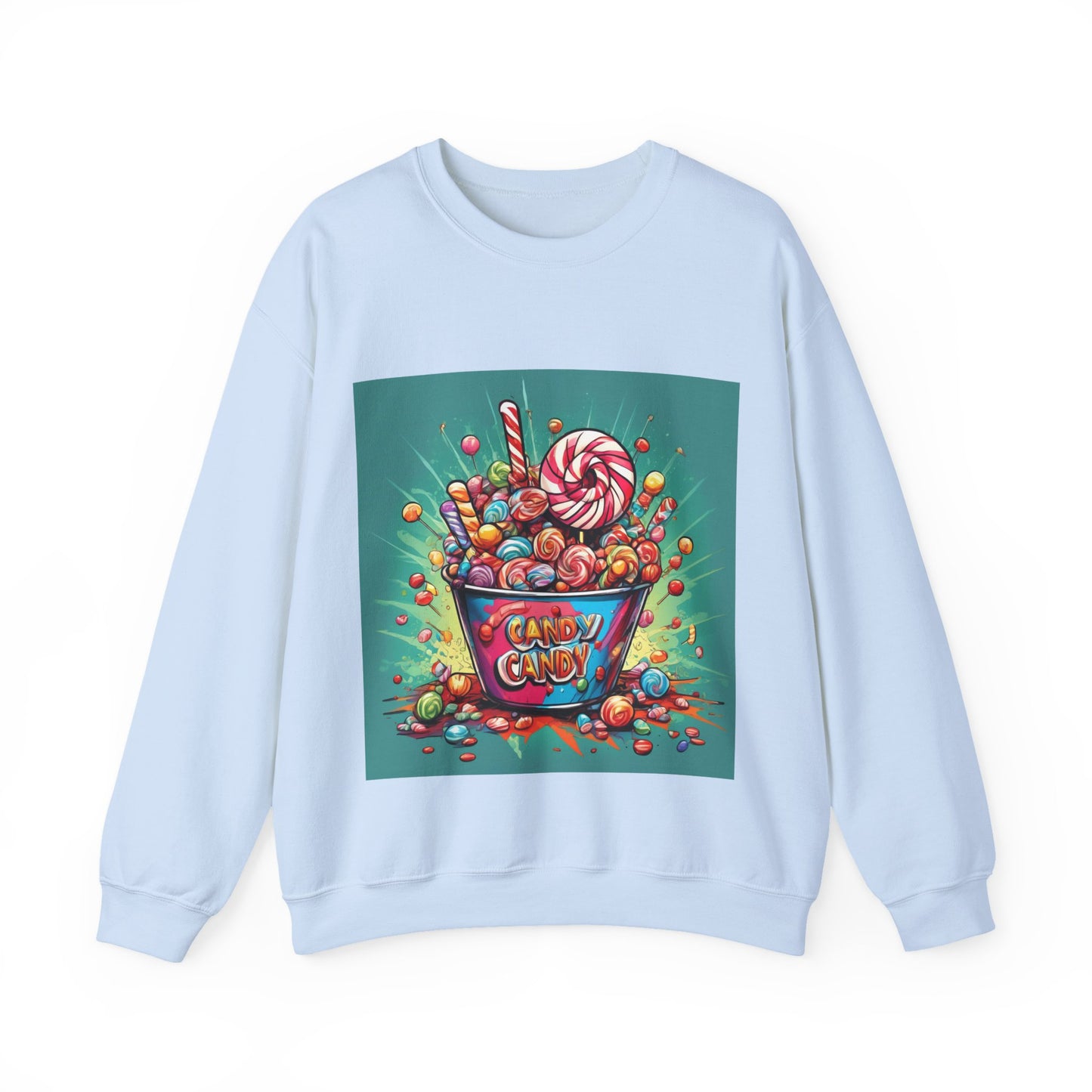 Holiday Candy Bucket Sweets Gift Art Sweatshirt
