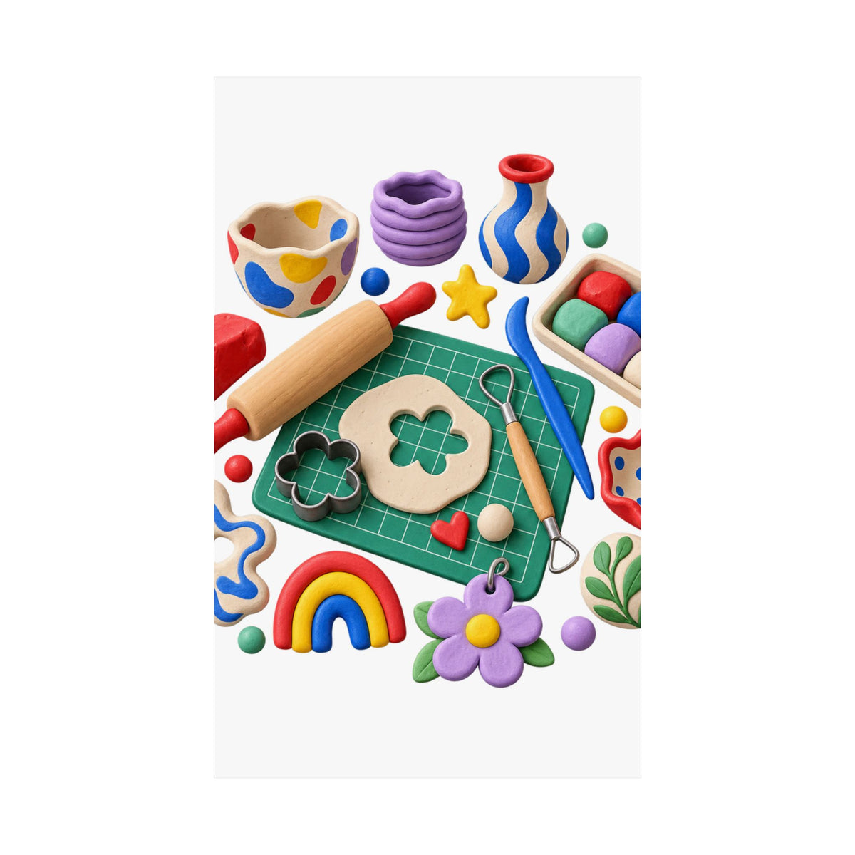 Miniature Clay Sculpting Workshop Poster