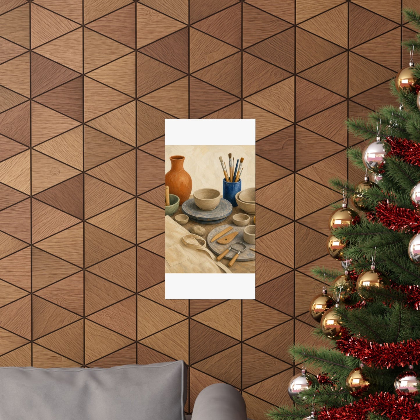 Colorful Pottery Studio Hobby Poster
