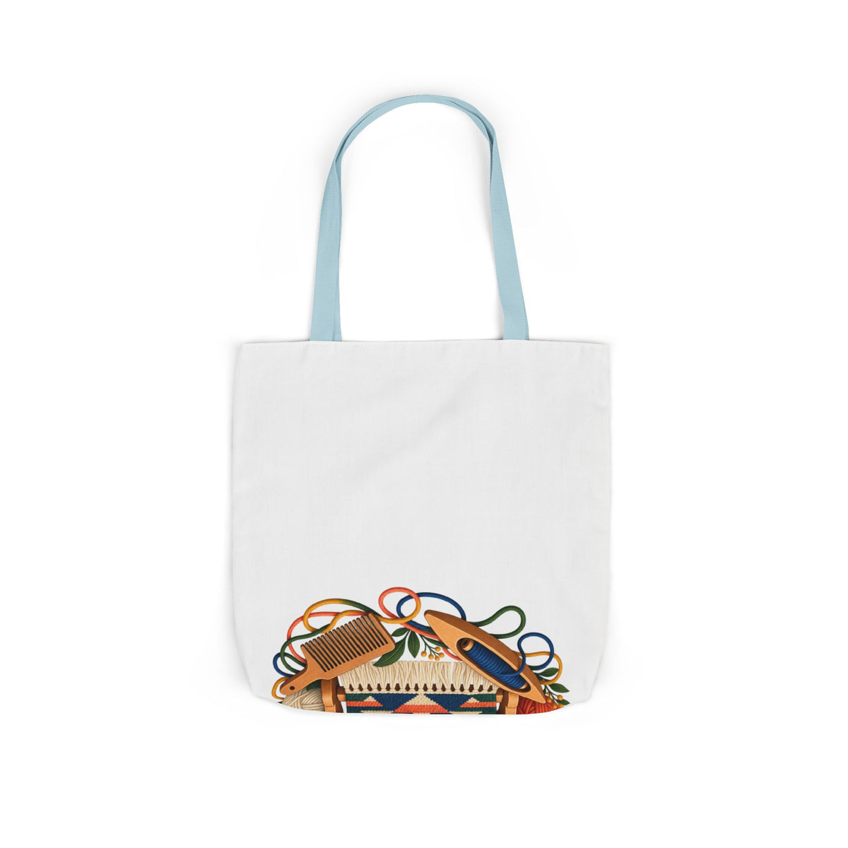 Geometric Hand Weaving Workshop Tote Bag