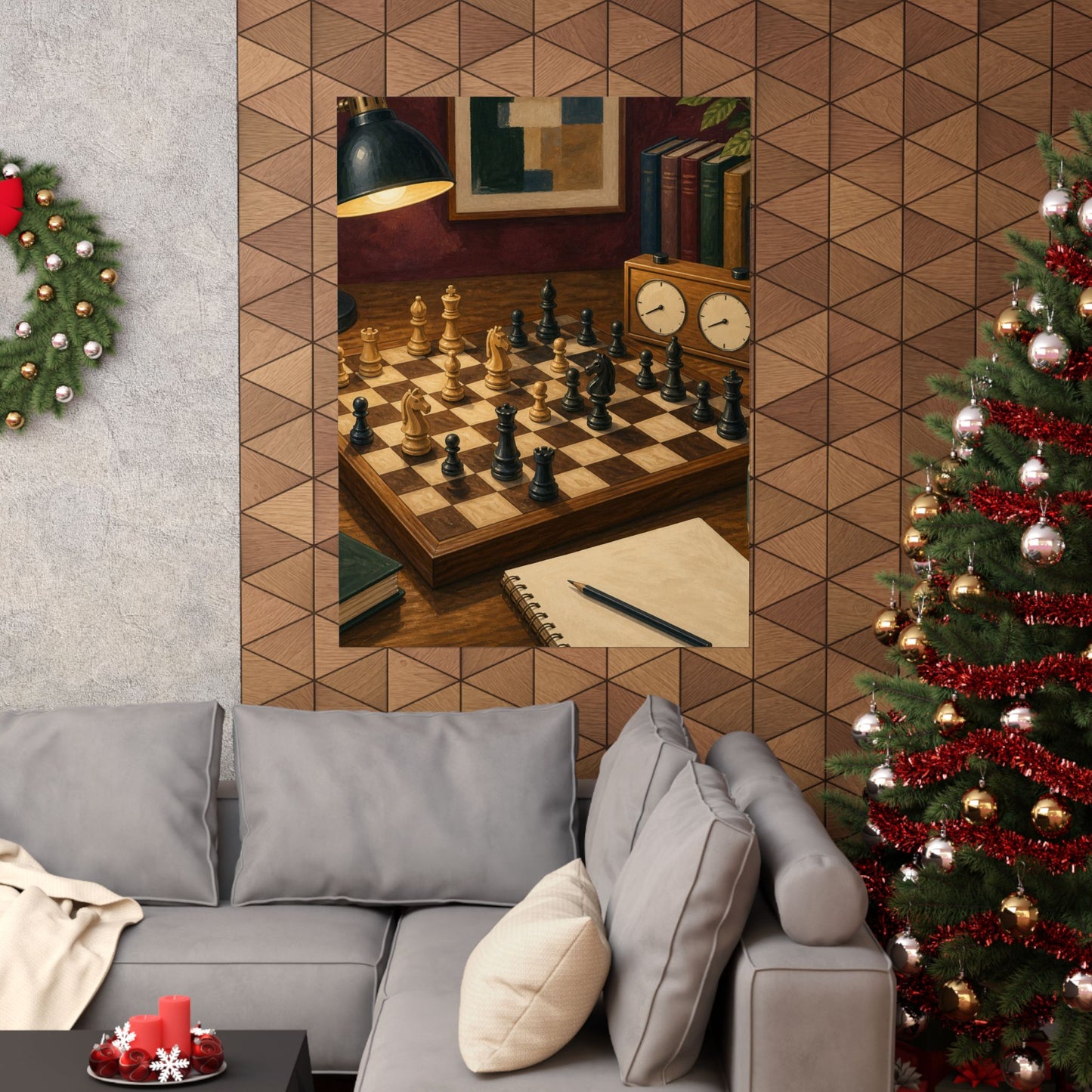 Cozy Chess Strategy Game Hobby Poster
