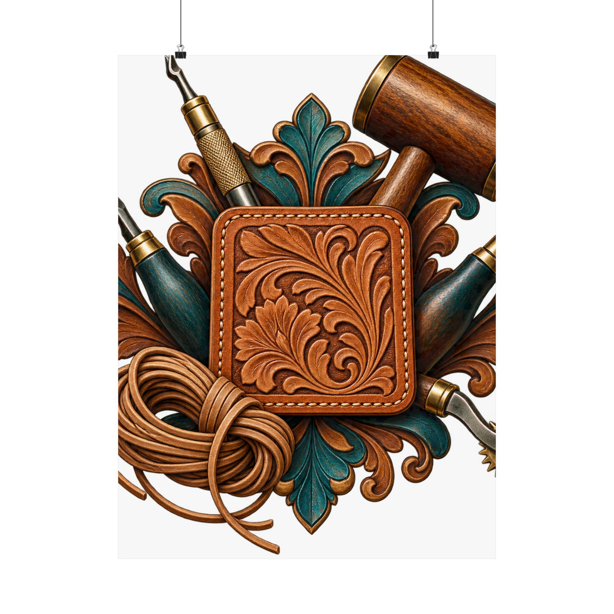 Traditional Leather Tooling Workshop Poster