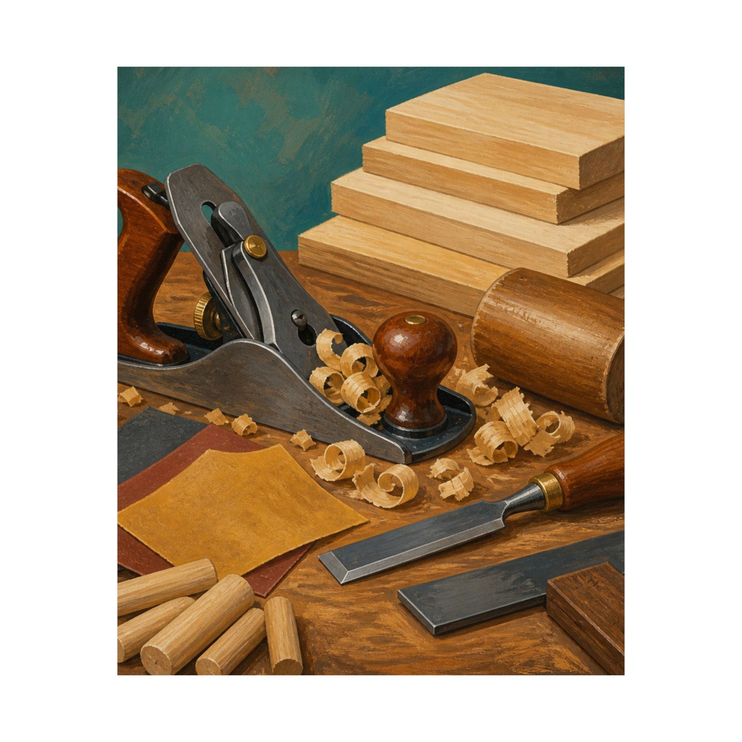 Classic Woodworking Tools Hobby Poster