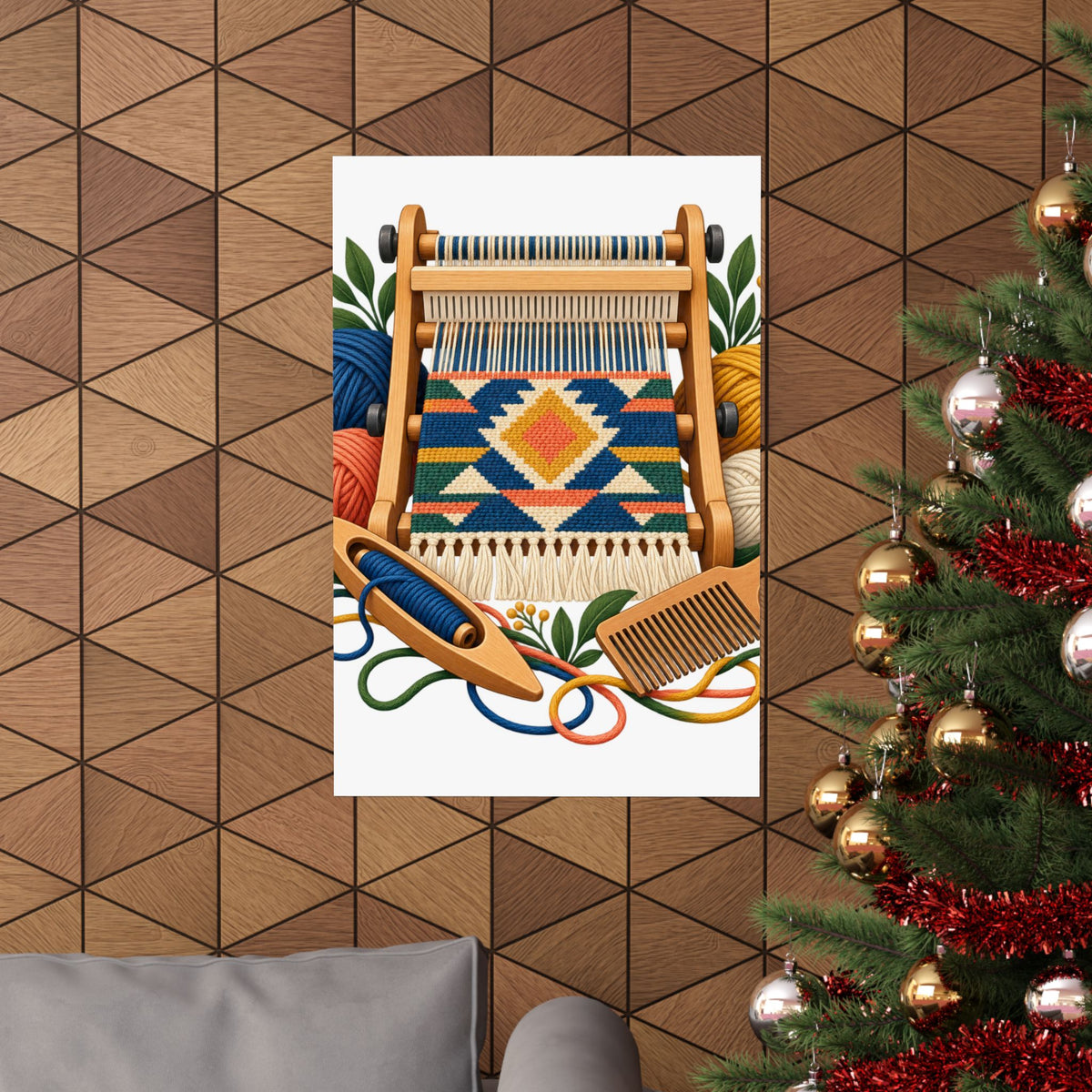 Geometric Hand Weaving Workshop Poster