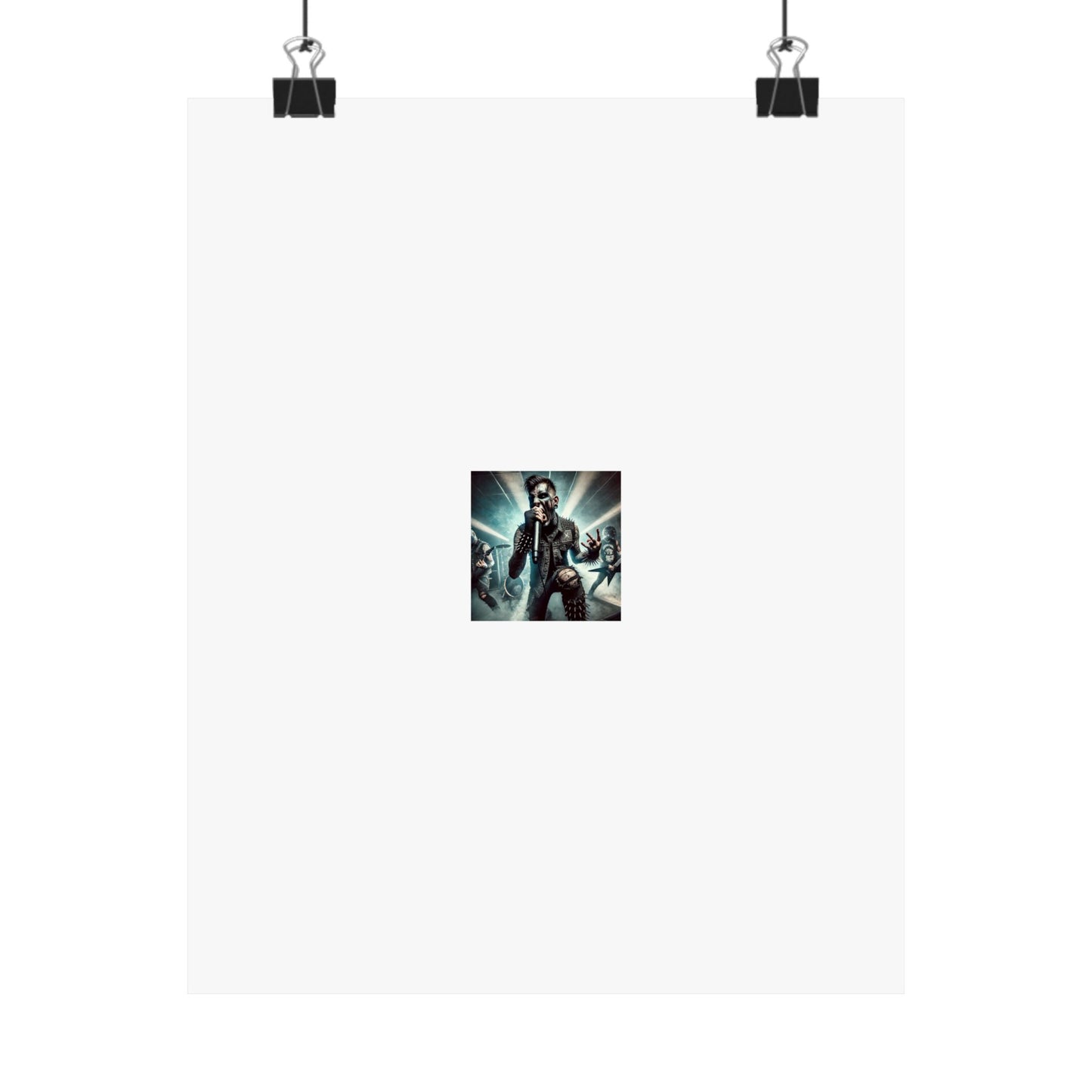 Punk Rock Vocalist Stage Energy Music Room Poster
