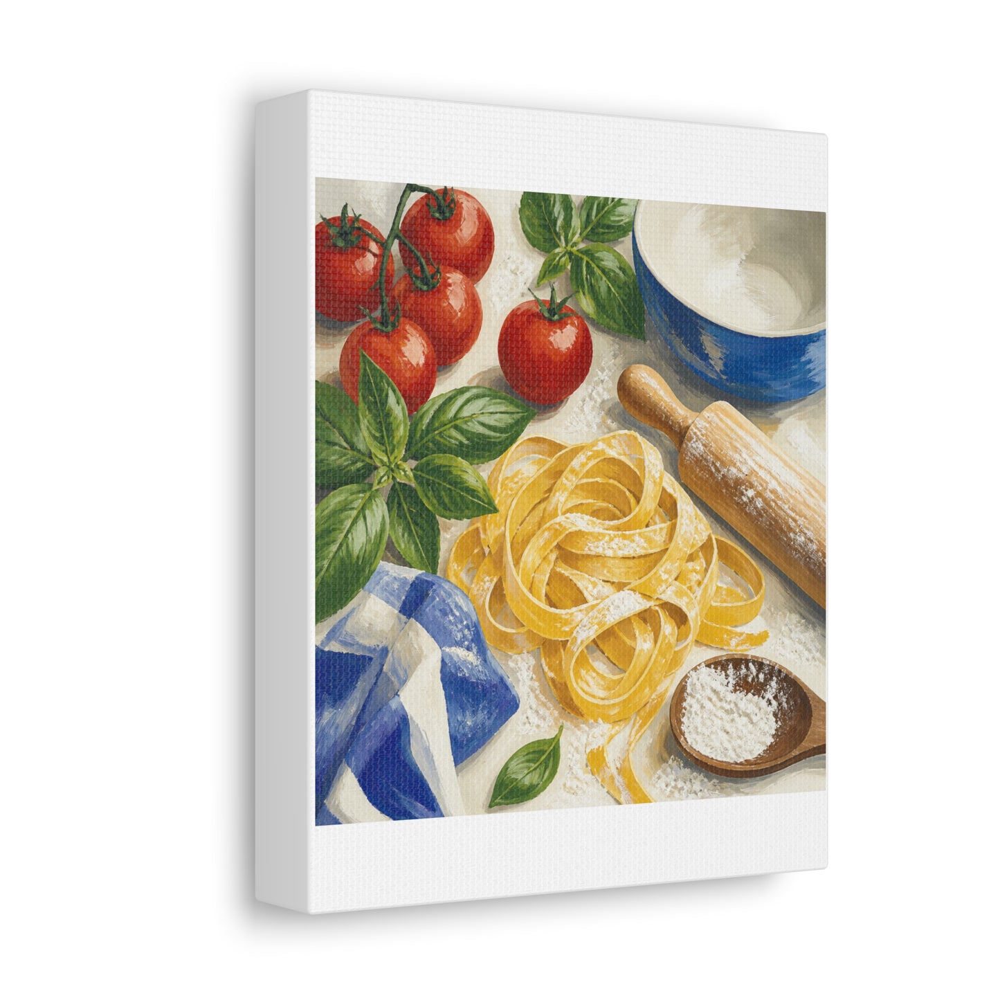 Fresh Pasta Making Kitchen Art Canvas Art