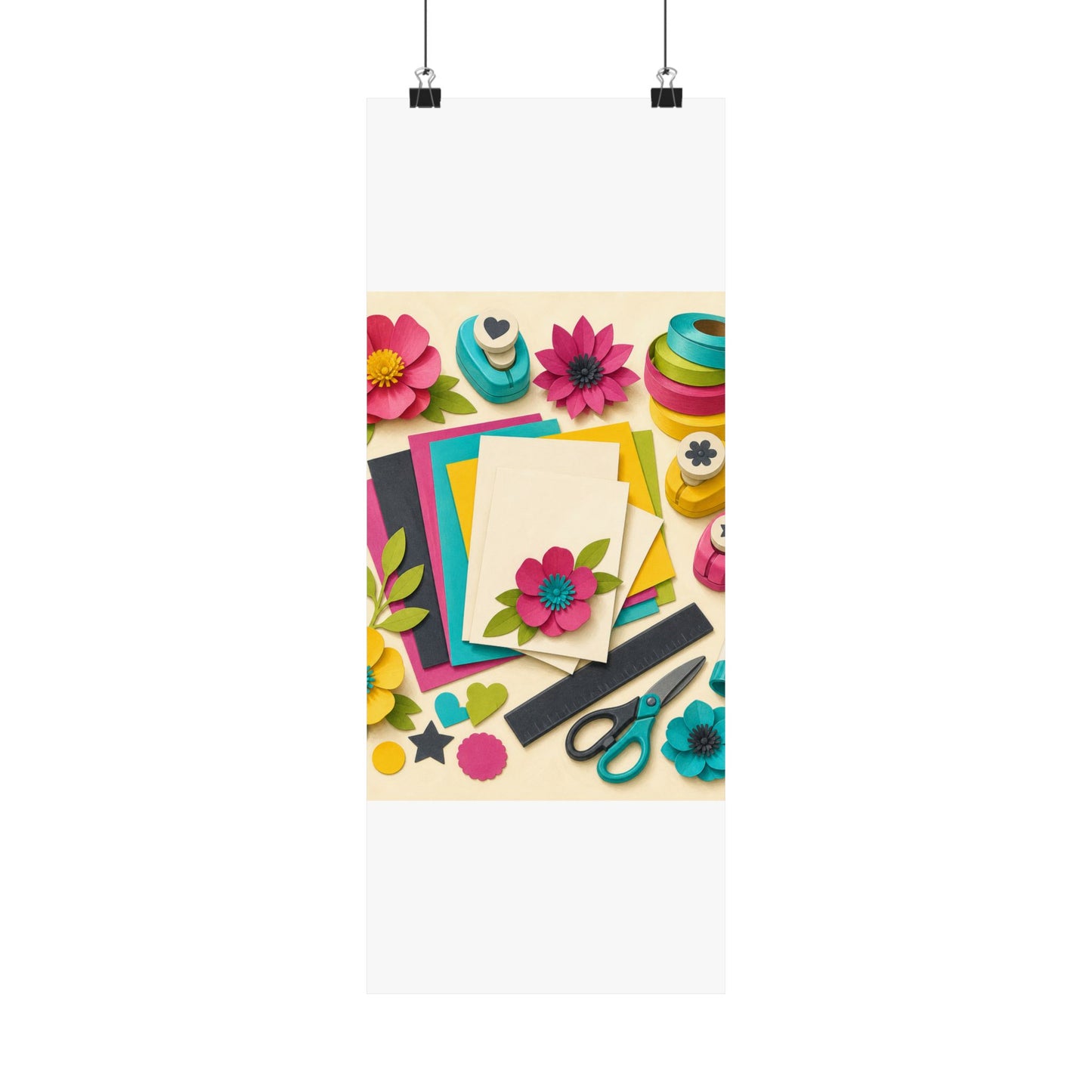 Bright Paper Crafting Hobby Poster