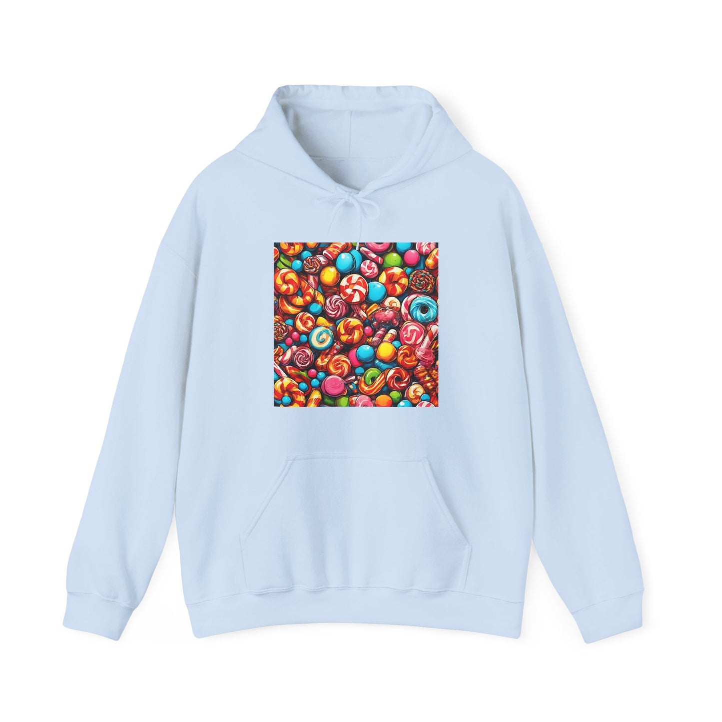 Colorful Candy and Lollipop Pattern Hoodie