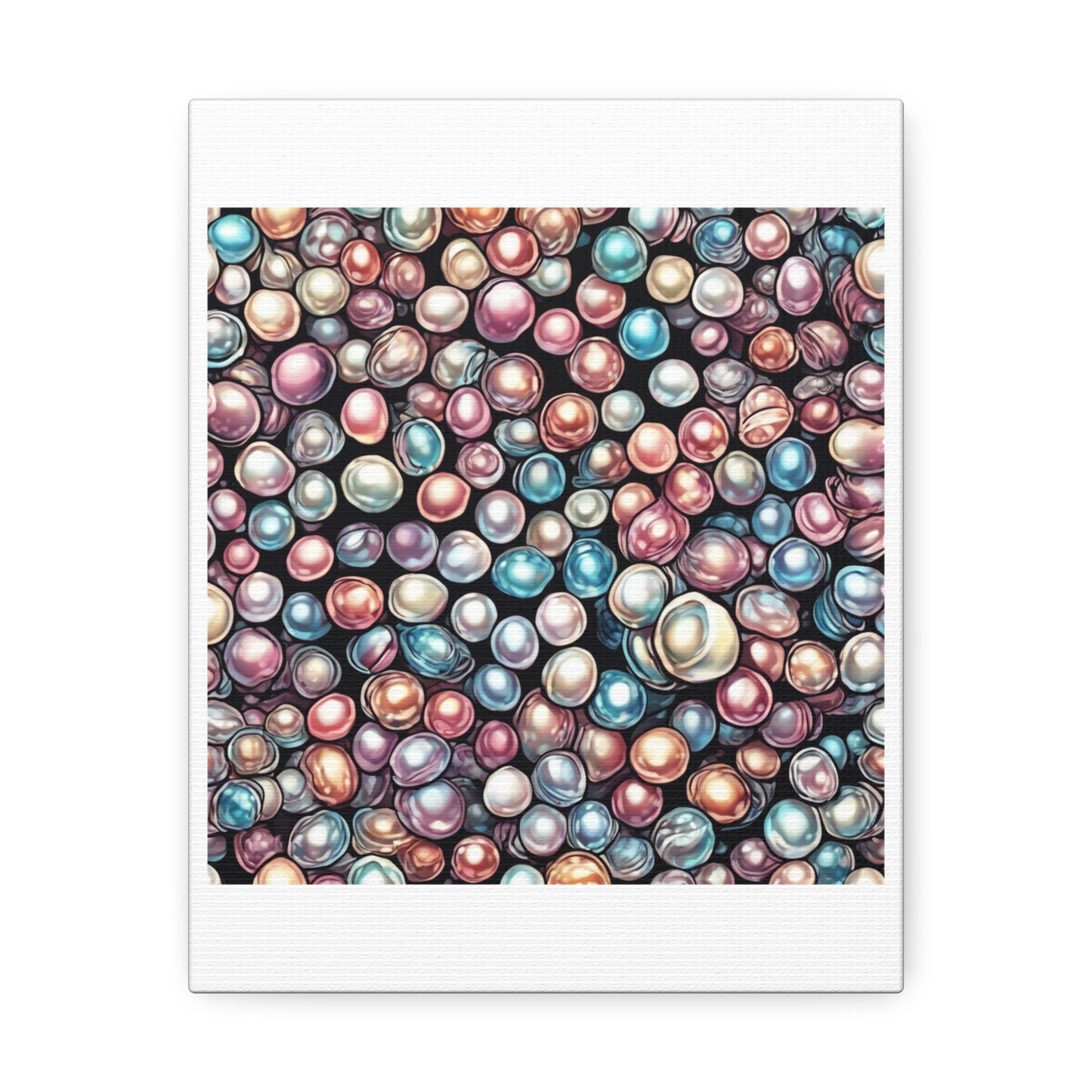 Pearl Bubble Pattern Abstract Gift Art Canvas