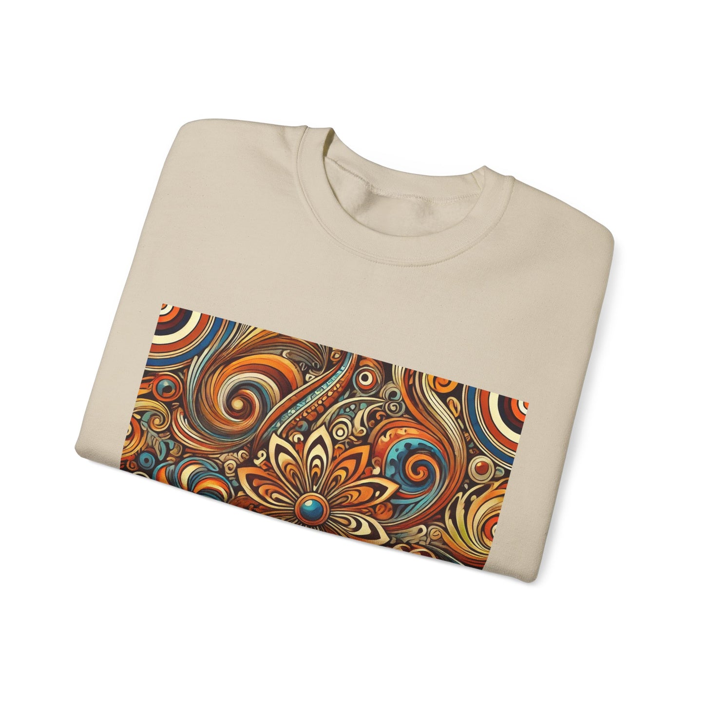 Ornate Abstract Floral Paisley Pattern Sweatshirt