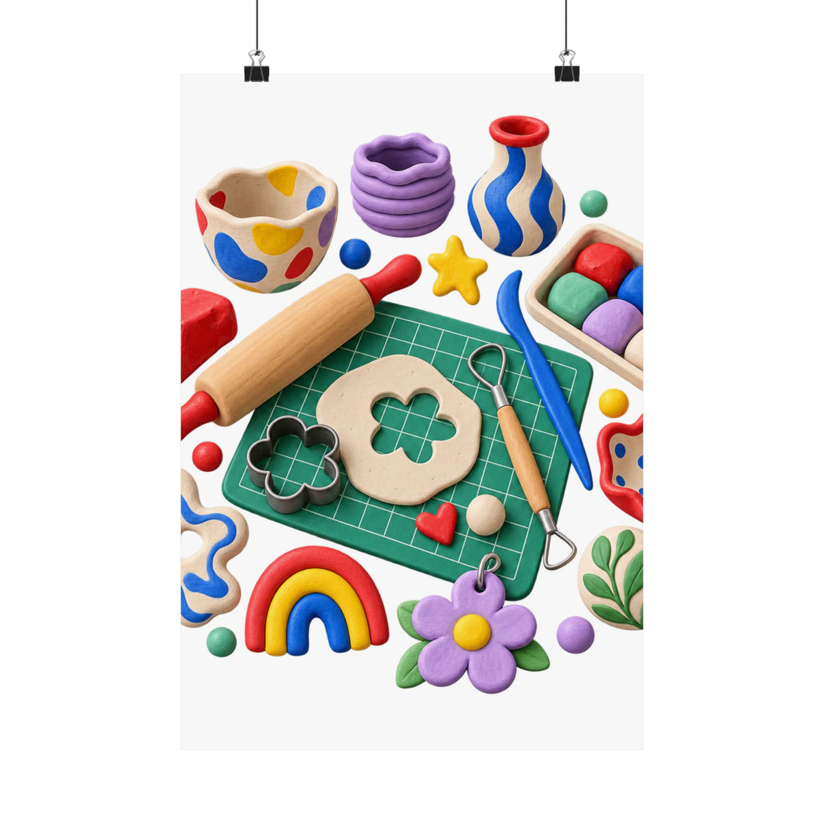 Miniature Clay Sculpting Workshop Poster