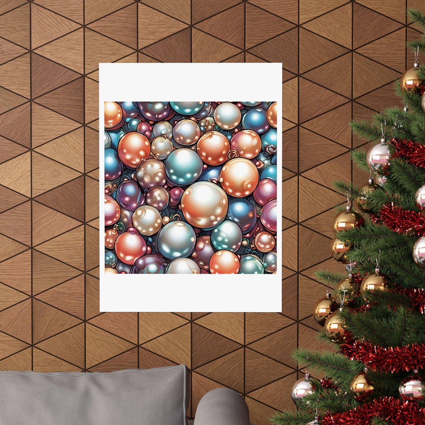 Glossy Orb Marble Abstract Gift Art Poster