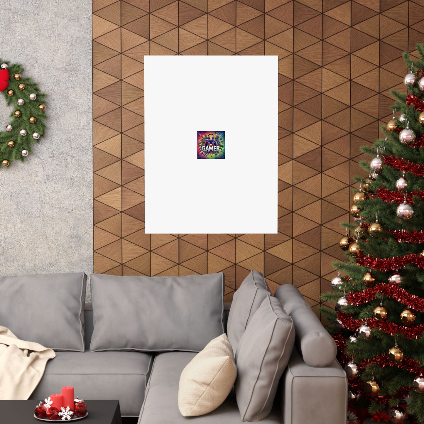 Neon Gamer Energy Retro Arcade Gaming Wall Art Poster