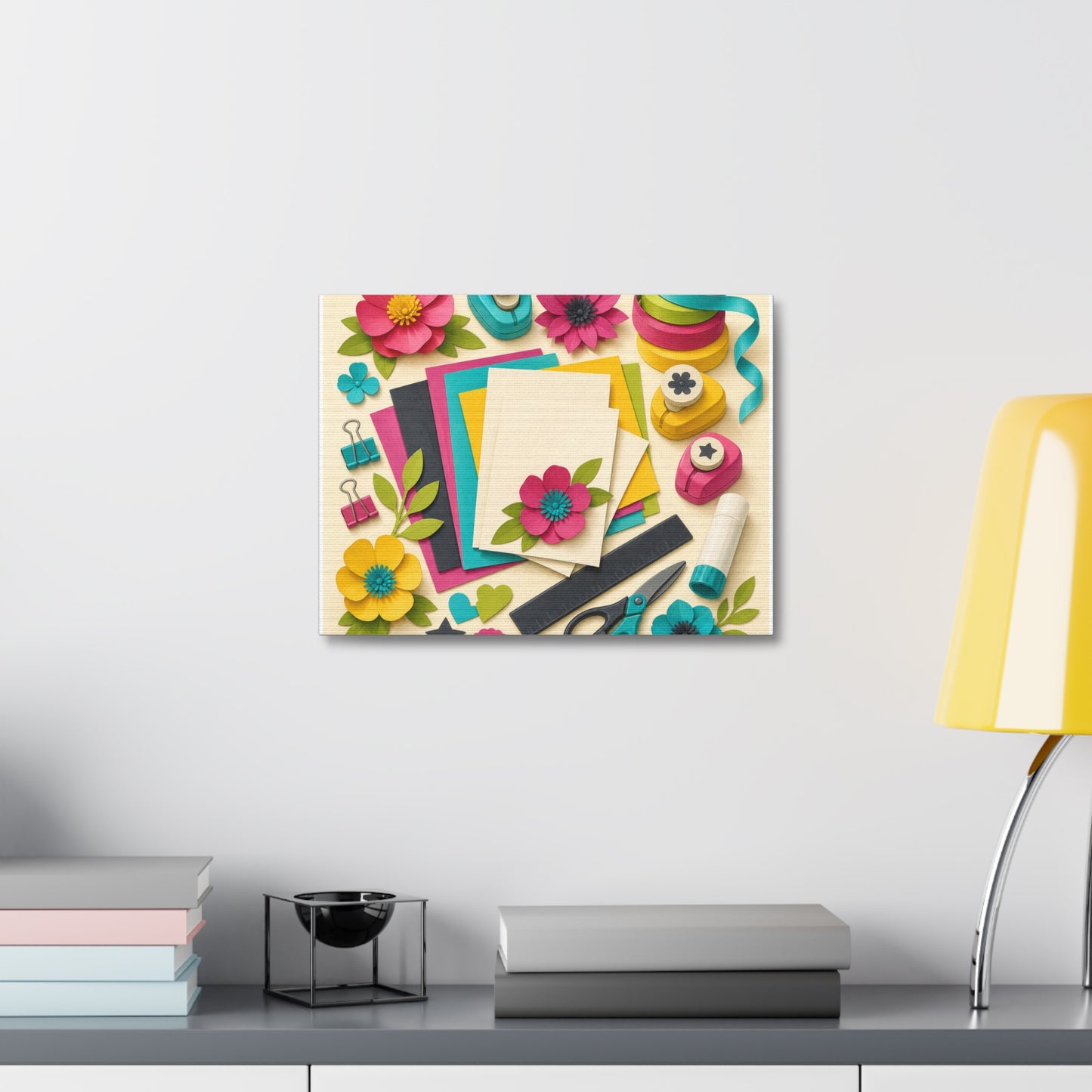 Bright Paper Crafting Hobby Canvas Art