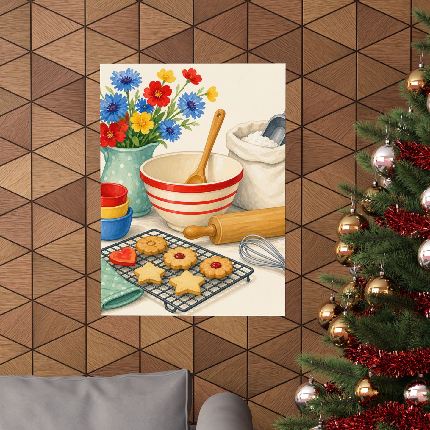 Cheerful Home Baking Hobby Poster