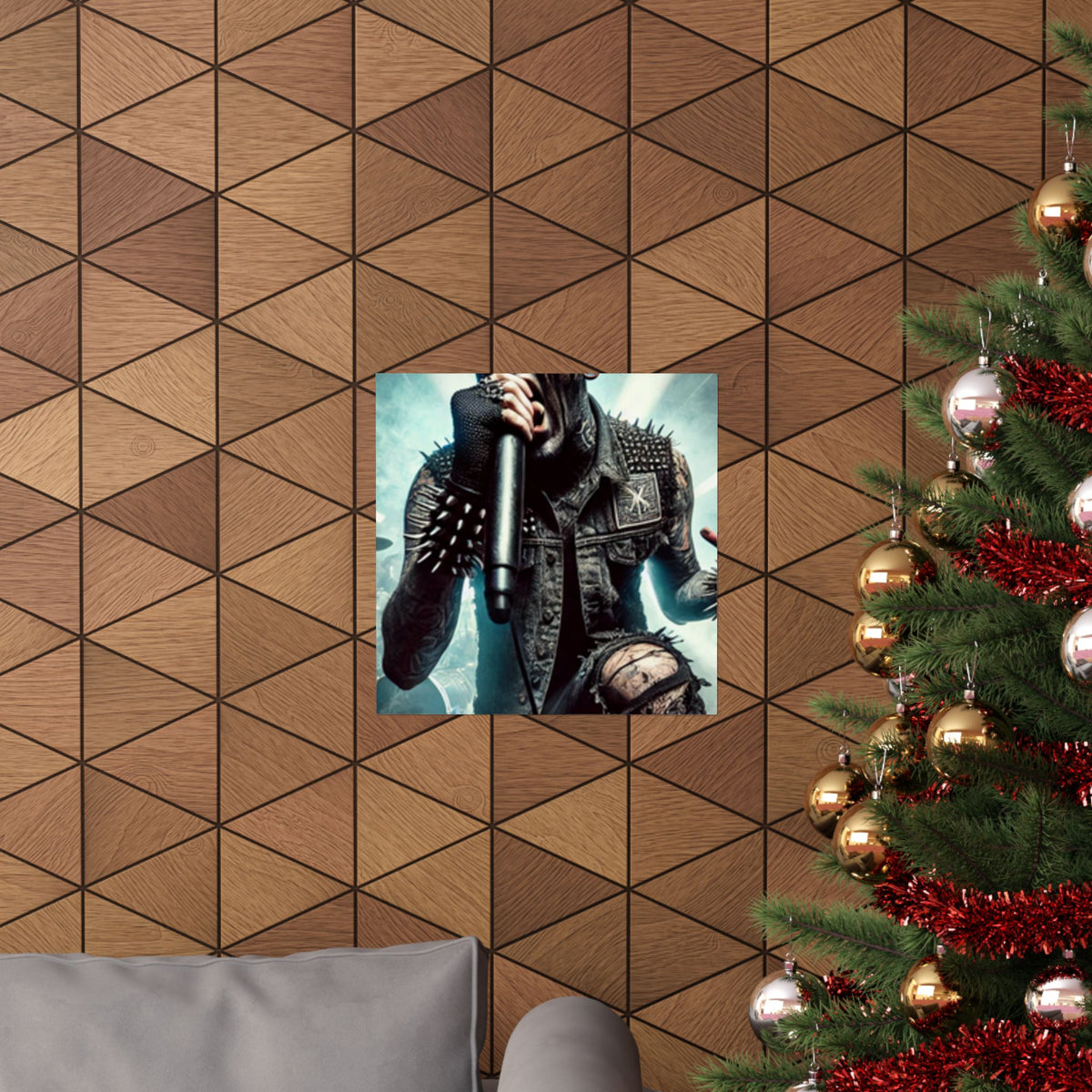 Punk Rock Vocalist Stage Energy Music Room Poster