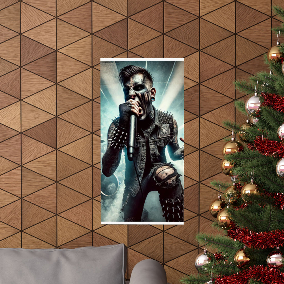Punk Rock Vocalist Stage Energy Music Room Poster