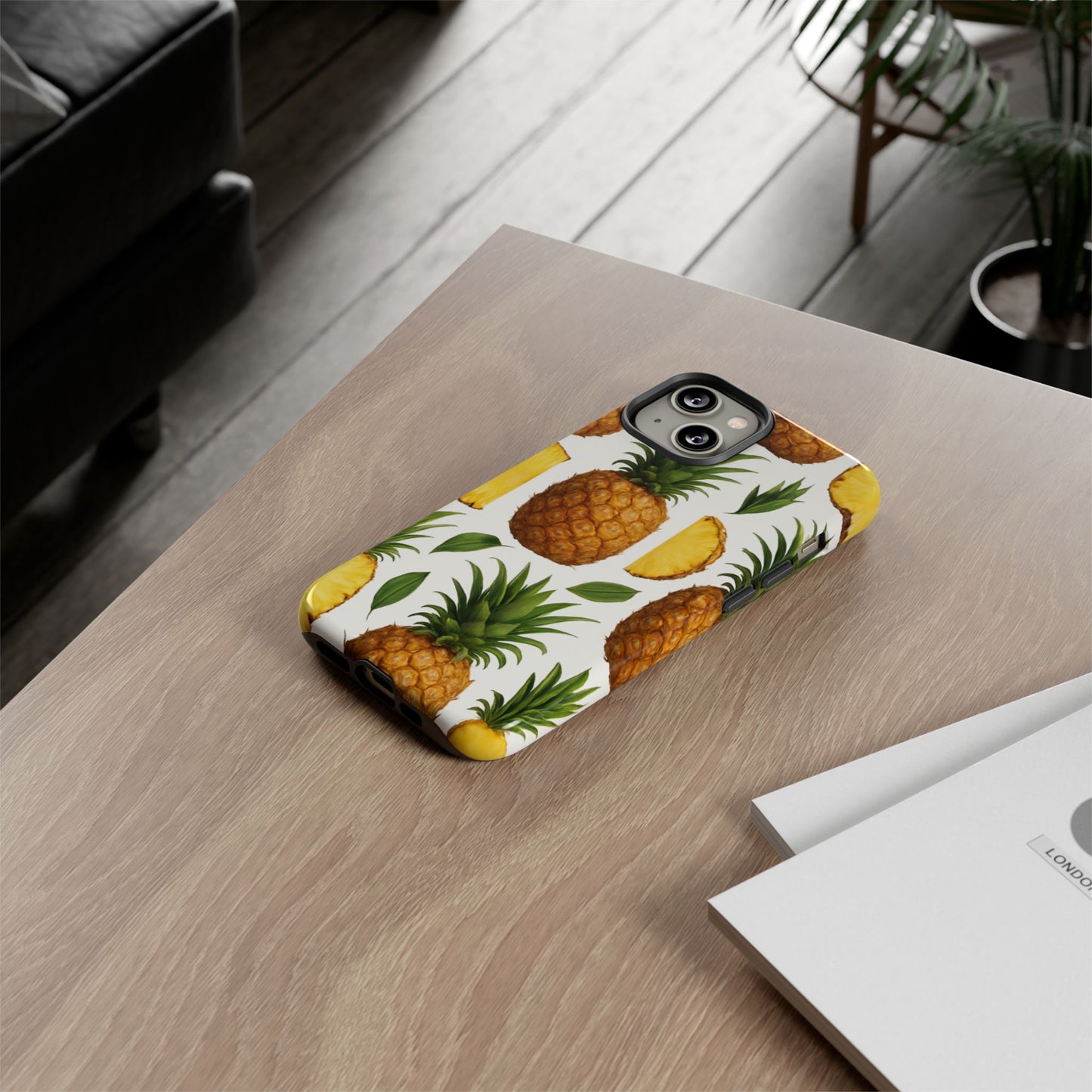 Pineapple Phone Case - Tough Cases, Tropical Phone Cover, Summer Vibe Accessories, Cute Pineapple Design, Fun Gift for Fruit Lovers