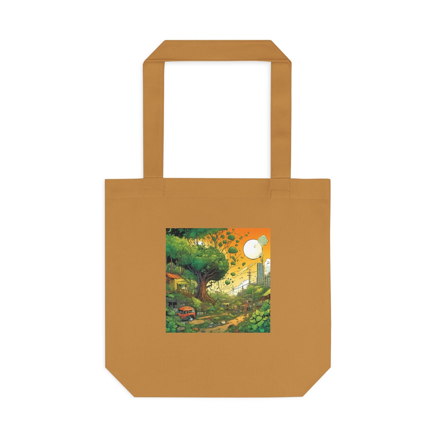 Cottage Road Landscape Nature Gift Art Tote Bag