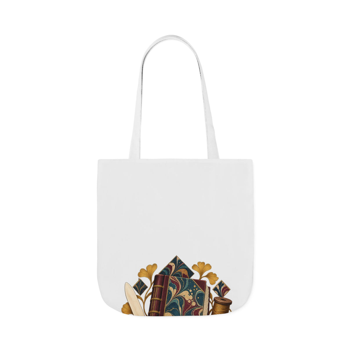 Traditional Marbled Bookbinding Workshop Tote Bag
