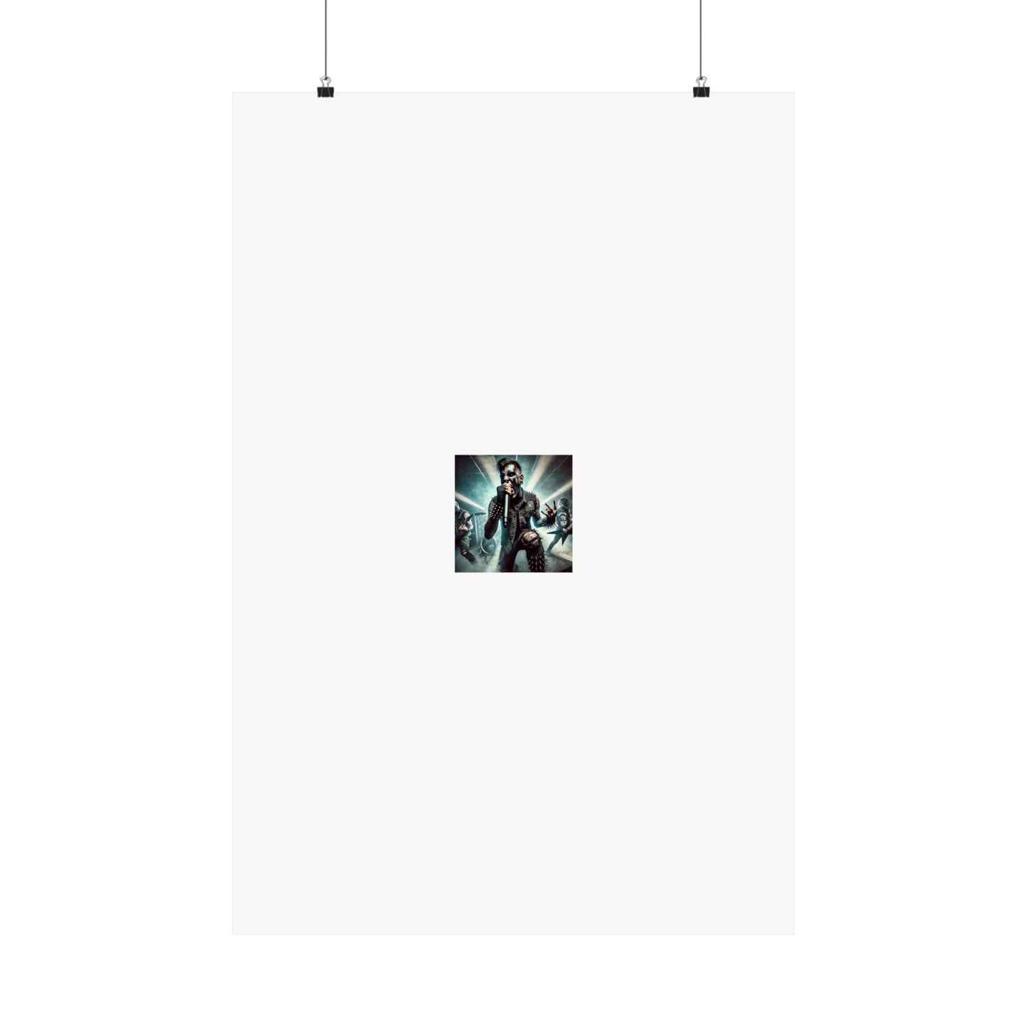 Punk Rock Vocalist Stage Energy Music Room Poster